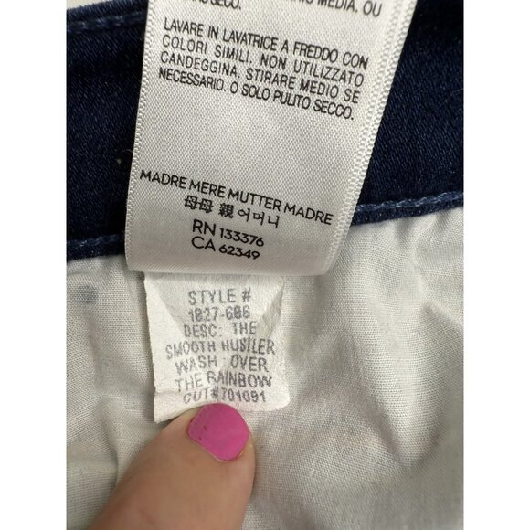 Mother Women's The Smooth Hustler Jeans in Over The Rainbow Embroidered Size 30 - Picture 12 of 13